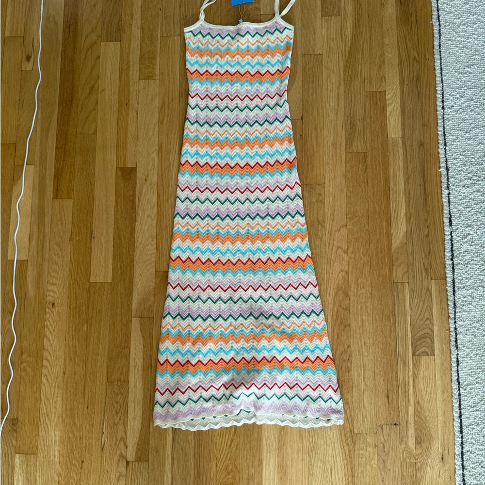 Colorful Chevron Maxi Dress